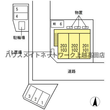 レイクサイドの区画図