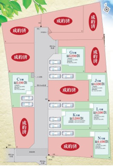 【区画図】 | 横浜市瀬谷区本郷　新築分譲住宅　全14棟/今回販売7棟（N号棟） | 配置図