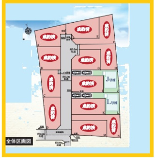 【区画図】 | 横浜市瀬谷区本郷　新築分譲住宅　全14棟/今回販売3棟（L号棟） | 配置図