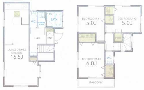 横浜市戸塚区名瀬町　中古戸建の外観パース