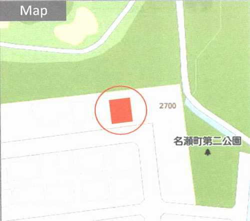 横浜市戸塚区名瀬町　中古戸建の区画図