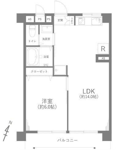 【間取り】 | マンションときわ台 | 南東向きのお部屋なので、陽当たり・通風良好です！