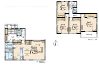 【間取り】 | 横浜市泉区和泉町　新築戸建　全1棟 | 間取