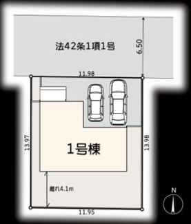 【区画図】 | 横浜市泉区和泉町　新築戸建　全1棟 | 配置図