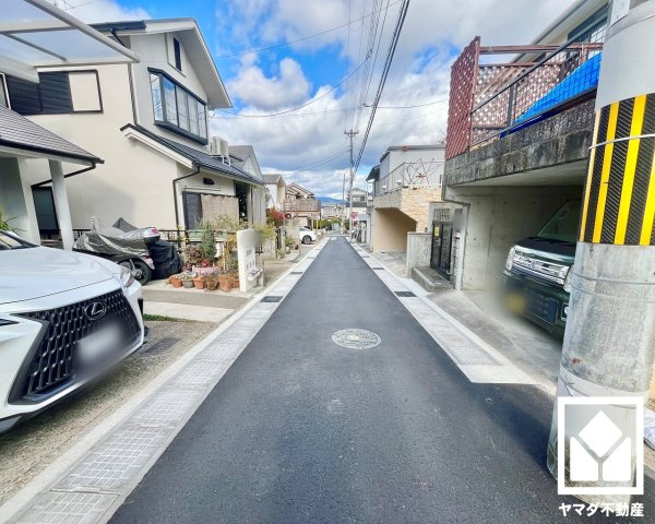 宇治市木幡御蔵山　の前面道路含む現地写真|1月30日　現地写真更新