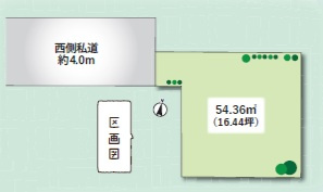 江戸川区東葛西４丁目　新築戸建て　全１棟の区画図