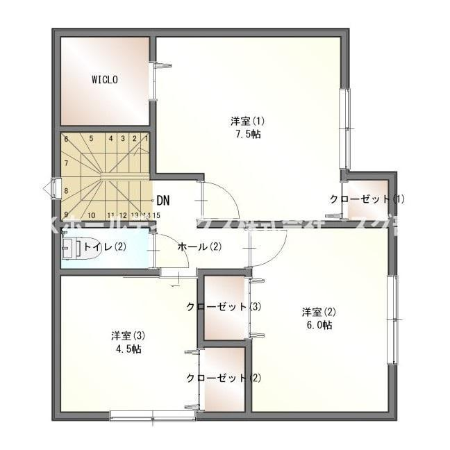 厚中町貸家D号の間取り