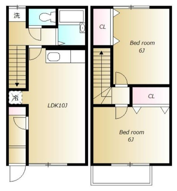 杉並区本天沼２丁目のタウンの間取り