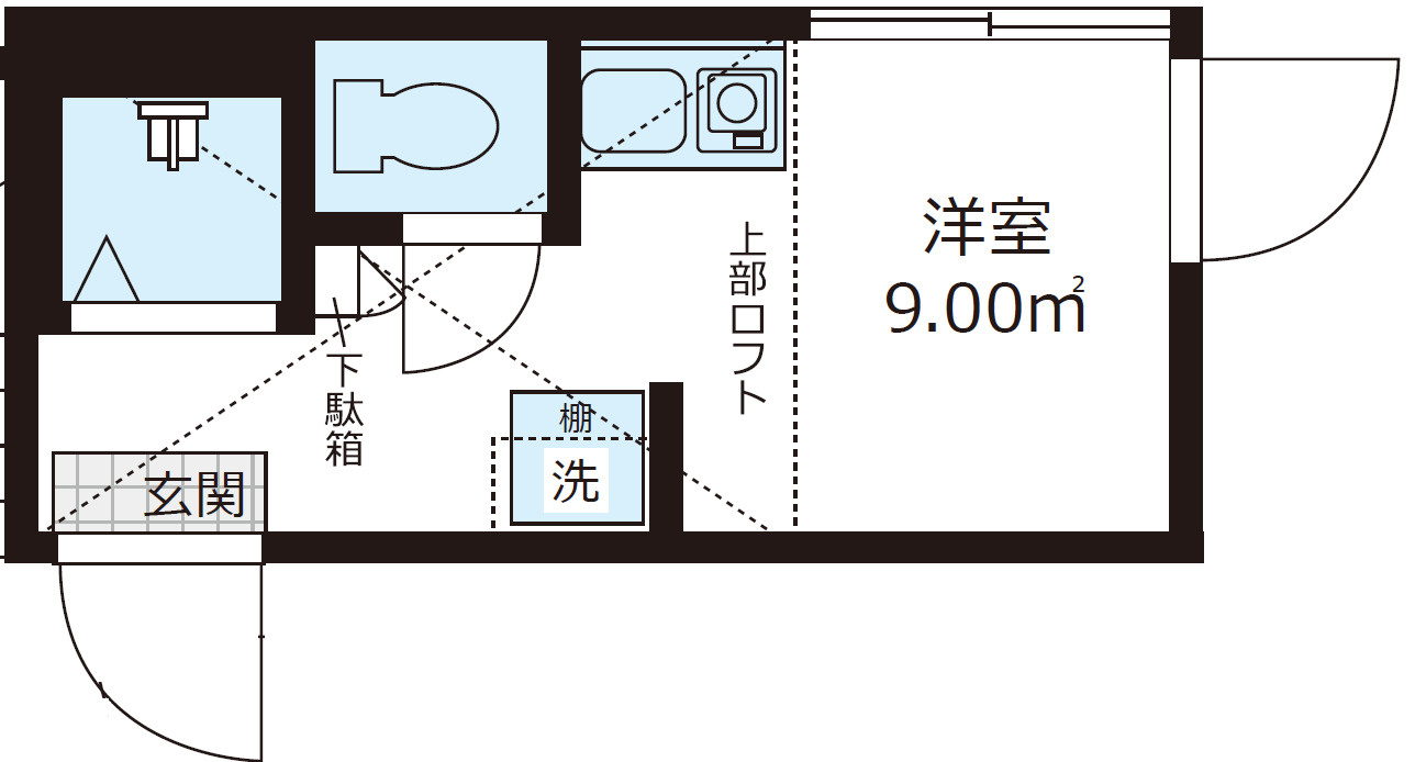 QUQURI北新宿【ククリ北新宿】の間取り