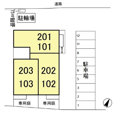 ベルデュールの区画図
