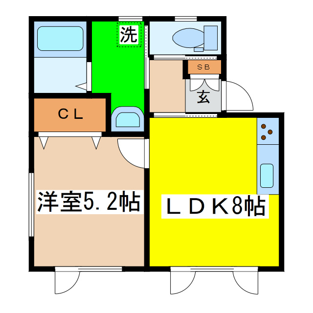 すみれⅡの間取り
