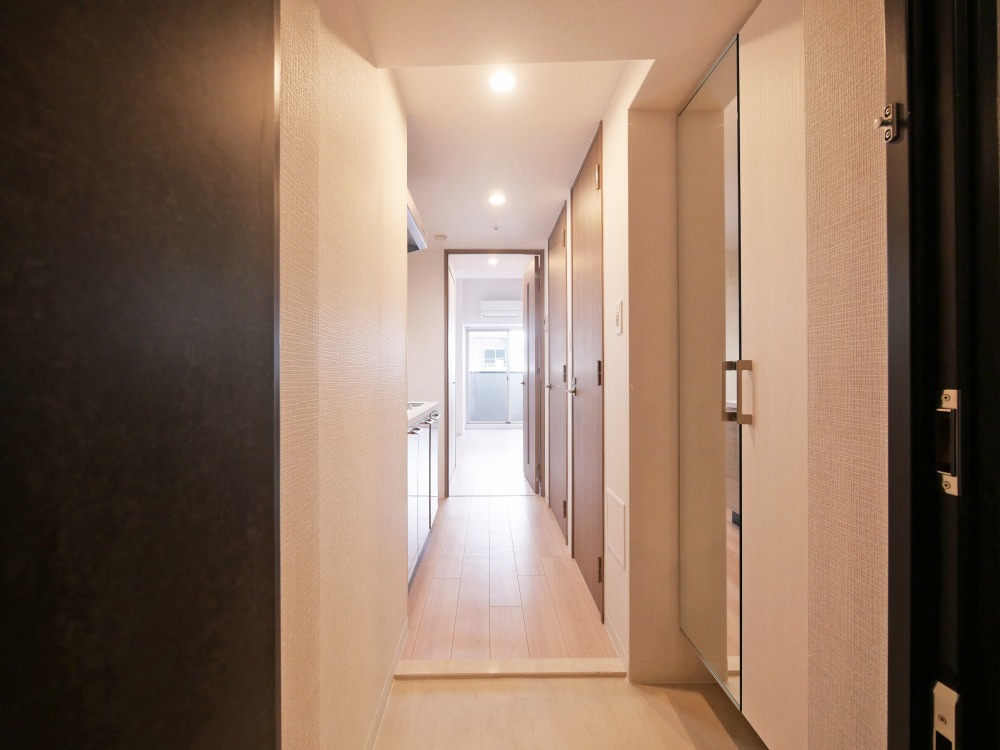 エスリード弁天町ノースプレミアの玄関