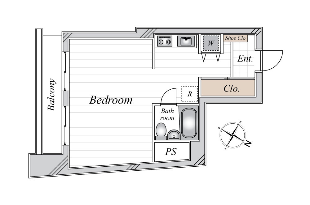 クレール芝の間取り