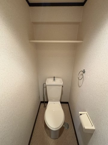 ライオンズマンション皇后崎公園のトイレ|落ち着いた色調のトイレです