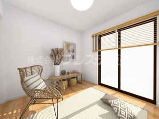 【洋室】 | 奈良市川上町の新築一戸建 全２区画 | １号地１階洋室完成イメージ／南向きですので、陽あたり良好です♪