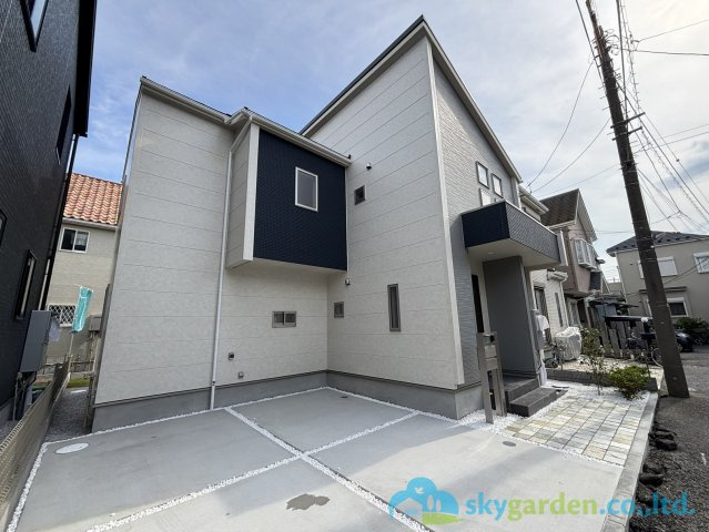 平塚市虹ケ浜　新築戸建　全2棟1期2号棟の外観
