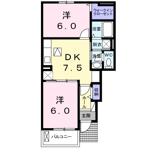 ロワンテール　Ⅰの間取り