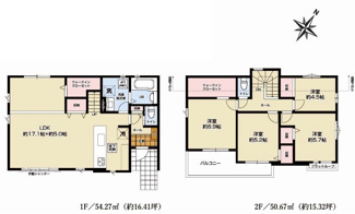 【間取り】 | 川越市霞ケ関北6丁目　新築分譲　東武東上線『霞ヶ関駅』徒歩15分　【霞ヶ関北小学区】