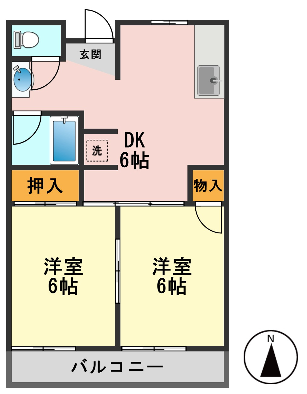 コーポ荻の間取り