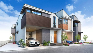 【外観パース】 | 杉並区阿佐谷北1丁目　新築戸建　№4 11980万円