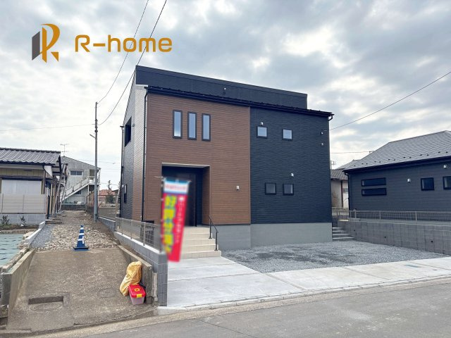 水戸市元吉田町10期　新築戸建て　2号棟の外観|ご予約を頂ければ、『平日』はもちろん『早朝』や『夜間』もご見学可能です♪お気軽にお申し付けください♪