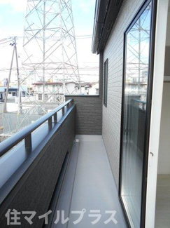 【バルコニー】 | 郡山市芳賀3丁目新築一戸建て9棟 | 陽当たり良好なバルコニーです