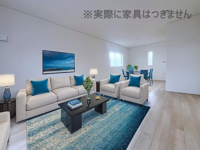 新築戸建・新築建売　福島市町庭坂第12　庭坂小・吾妻中の居間・リビング