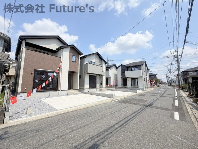 三郷市戸ケ崎1丁目　新築戸建　全4棟　4号棟の前面道路含む現地写真|前面道路含む現地写真です。