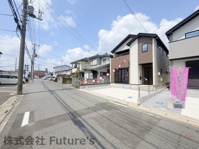 三郷市戸ケ崎1丁目　新築戸建　全4棟　4号棟の前面道路含む現地写真|前面道路含む現地写真です。
