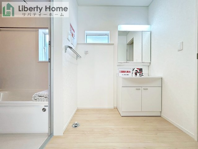 那珂市瓜連第14　新築戸建　5号棟の脱衣所