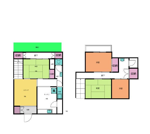 北新町14-45戸建の間取り