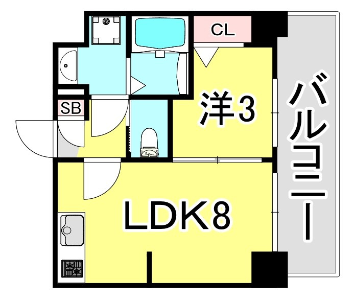 プレサンス兵庫駅前の間取り