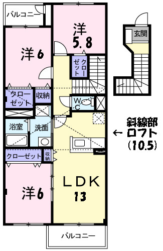 サンセール・エタンの間取り