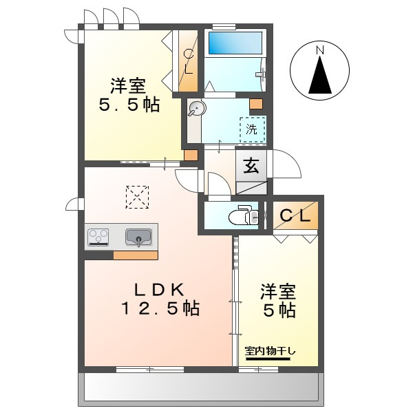 プランドール大高Ⅰの間取り