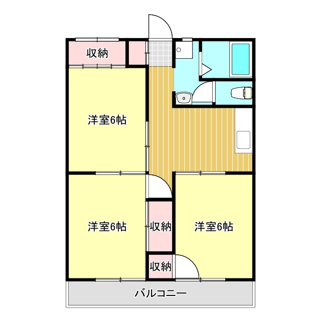 山岡ハイツの間取り