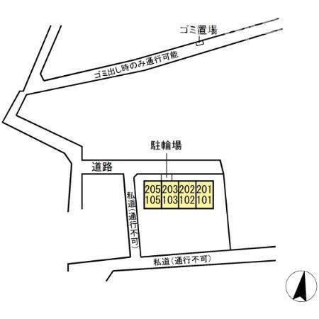 ベルフルールの区画図