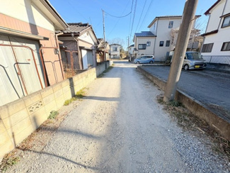【前面道路含む現地写真】 | 川越市今福　建築条件なし売地　西武新宿線『南大塚駅』徒歩19分　【大東西小学区】