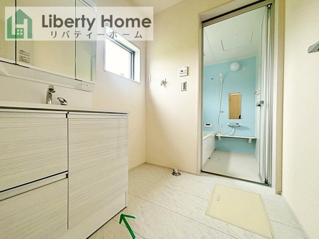 第1美浦村土屋　新築戸建の脱衣所