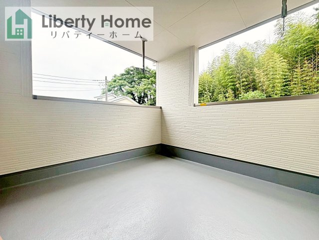 第1美浦村土屋　新築戸建のバルコニー