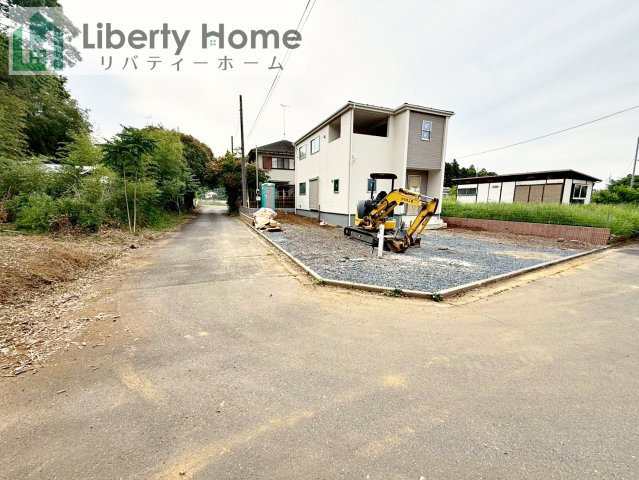 第1美浦村土屋　新築戸建の前面道路含む現地写真
