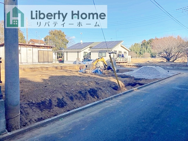 第1美浦村土屋　新築戸建の前面道路含む現地写真