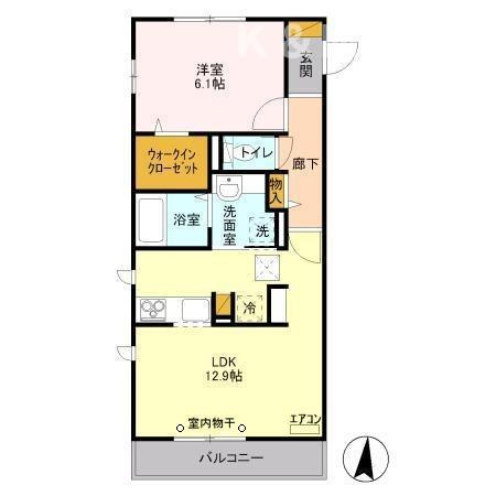 クレシアコートの間取り