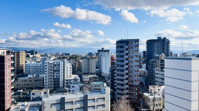 熊本市中央区新大江１丁目の賃貸マンションの展望