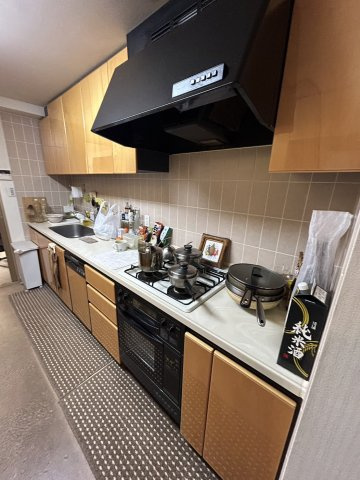 ファミールコート南青山のキッチン|カウンターの広いキッチンはお料理の腕がなります。