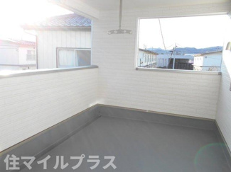【バルコニー】 | 本宮市仁井田新築一戸建て2棟 | 陽当たり良好なバルコニーです