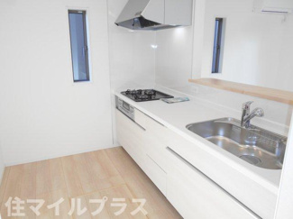 【キッチン】 | 本宮市仁井田新築一戸建て2棟 | きれいなキッチンです