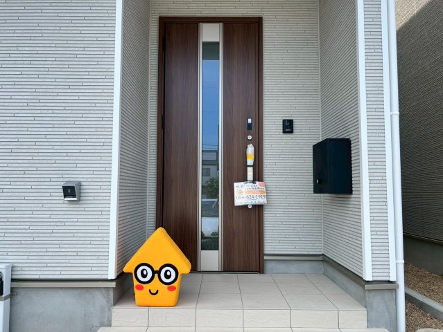 焼津市南小川　第1／の玄関|玄関土間スペースはアウトドア用品やベビーカー置き場にピッタリ♪