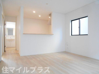 【居間・リビング】 | 本宮市仁井田新築一戸建て2棟 | おしゃれなリビングです