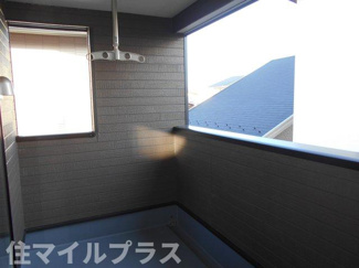 【バルコニー】 | 本宮市仁井田新築一戸建て2棟 | お洗濯にも便利なバルコニー付き