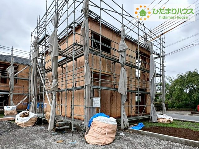 那珂市瓜連第14　新築戸建　2号棟の外観|角地で日当たり良好(^^)/